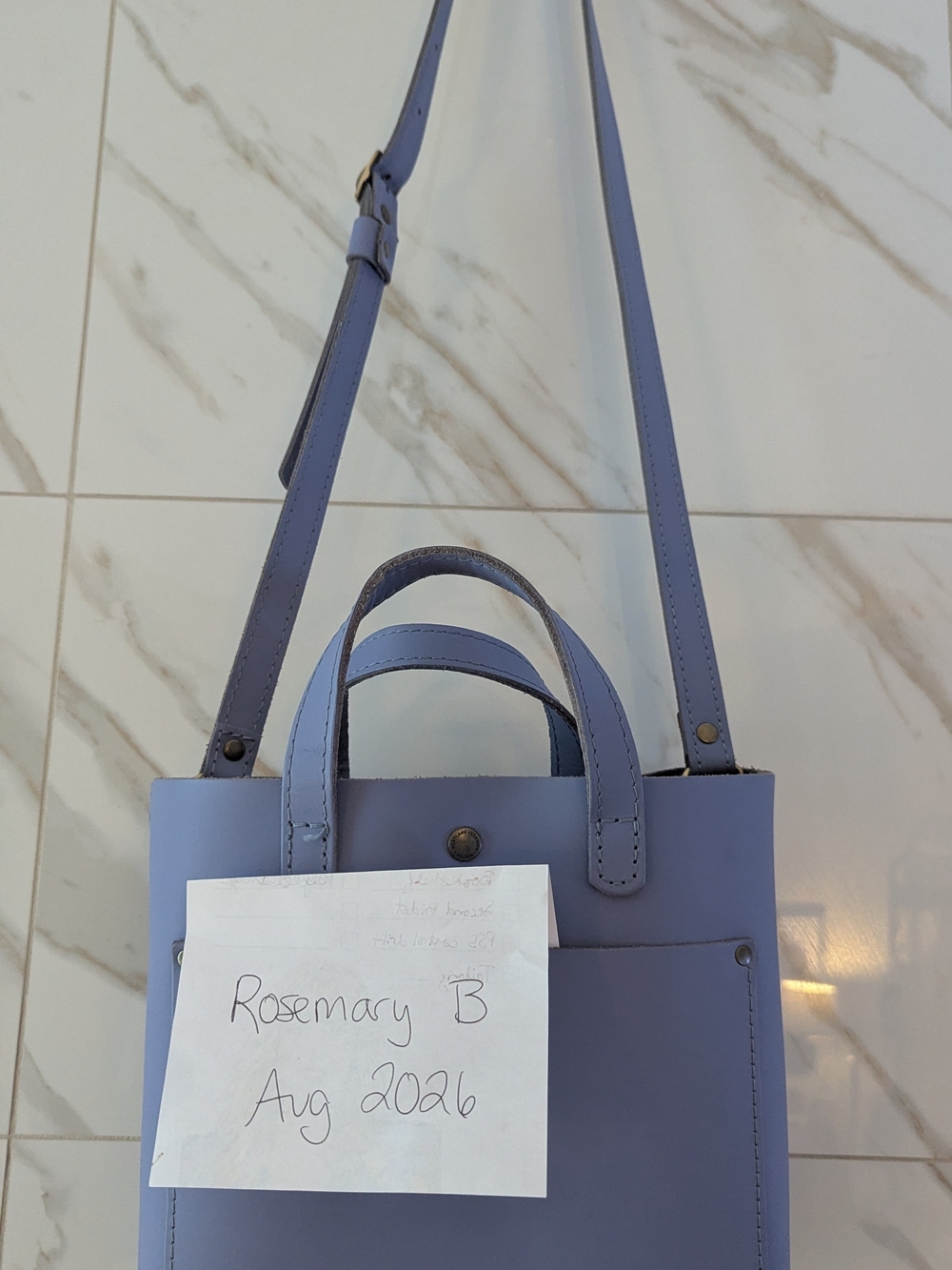 PLG Almost Perfect Jacaranda Mini Crossbody w/ Rare Hide Stamp - Picture 13 of 16